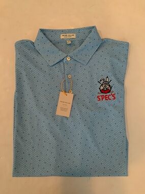NWT Peter Millar “Summer Comfort” Performance Polo-Spec’s Whiskey Glass XL